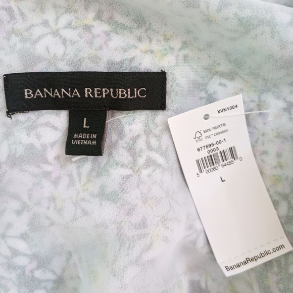 🤍 Banana Republic floral wrap botice tiered sleeveless maxi dress - Picture 8 of 11